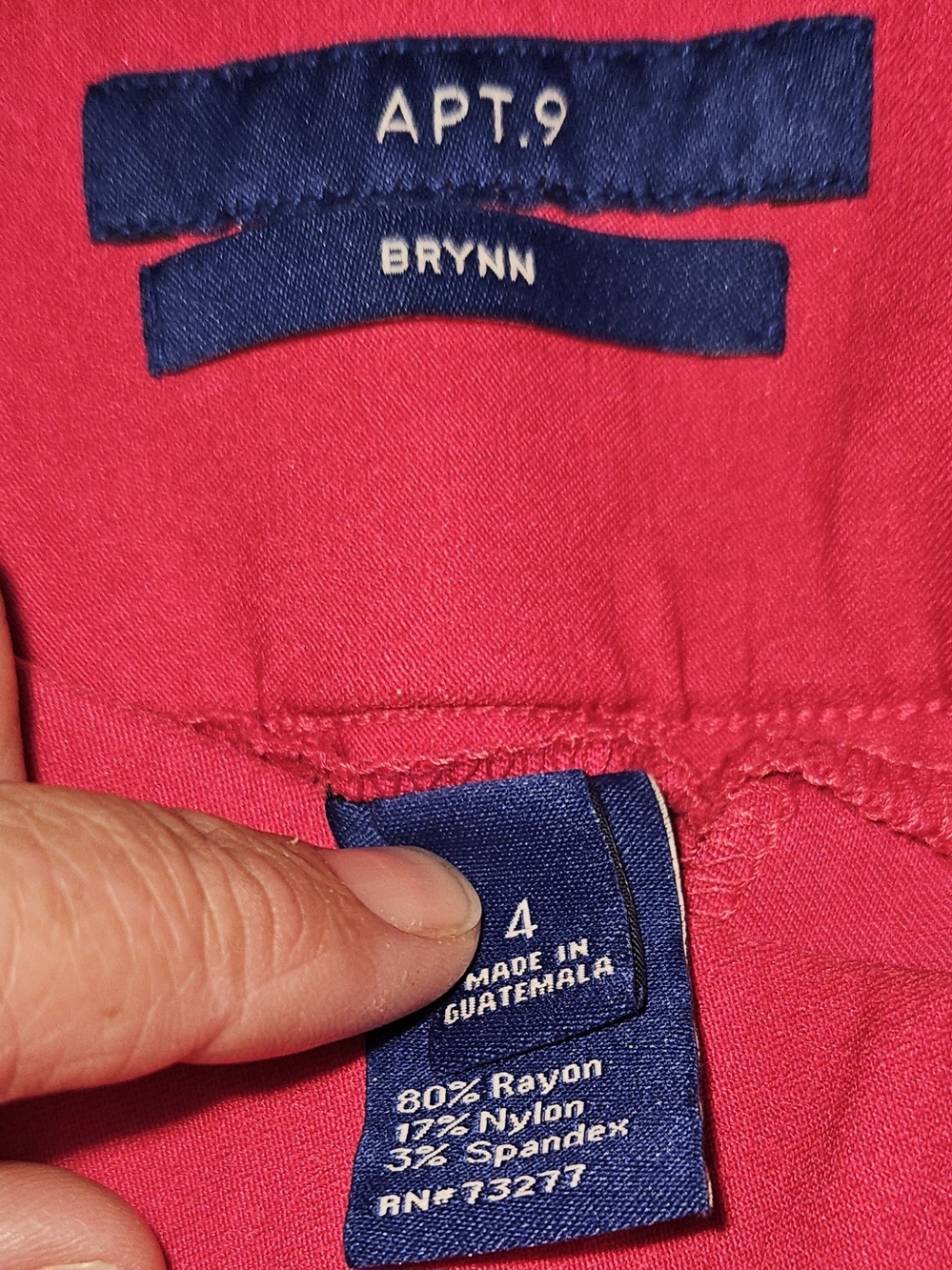 Apt. 9 ' Bright Pink Brynn Leggings